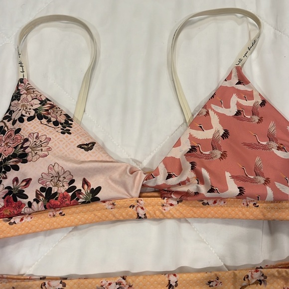 XL top (ran small) and medium bottom high rise agua bendita swimsuit - Picture 3 of 3